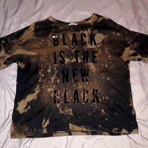 Custom T Shirt TIE DYE BLEACHED
